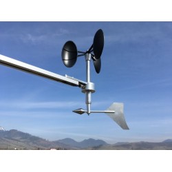 Anemômetro Conjugado de Velocidade e Direção do Vento com Comunicação IOT Sigfox, faixa de medição de velocidade do vento 0 a 85 m/s, Modelo METEOWIND IOT-SIG - Marca Barani