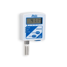 Datalogger de Temperatura, com Display, Faixa de medição de -40 a 75°C, Modelo HD HD-208L-N -  Marca DeltaOHM