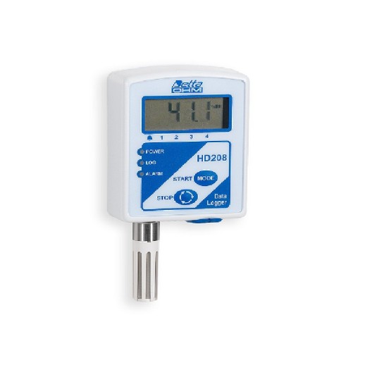 Datalogger de Temperatura, Sem Display, Faixa de medição de -40 a 75°C, Modelo HD-208-N - Marca DeltaOHM