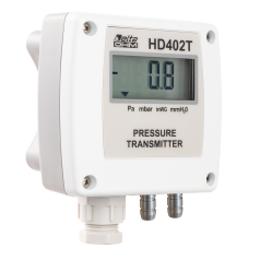 Transmissor de Pressão Diferencial, com Display, Faixa de medição de -1000 a 1000Pa, Modelo HD-402T2-L - Marca DeltaOHM