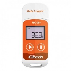 Datalogger de Temperatura, Faixa de medição -30 a +70°C, Modelo RC-5+   - Marca Elitech