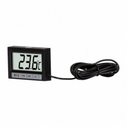 Termômetro Digital, Interno/Externo, com Relógio, Modelo ST-2 - Marca Elitech