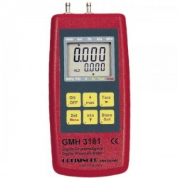 Manômetro Diferencial Digital Portátil com Registrador, Marca Greisinger - Faixa de medição -100 a +2500 Pa