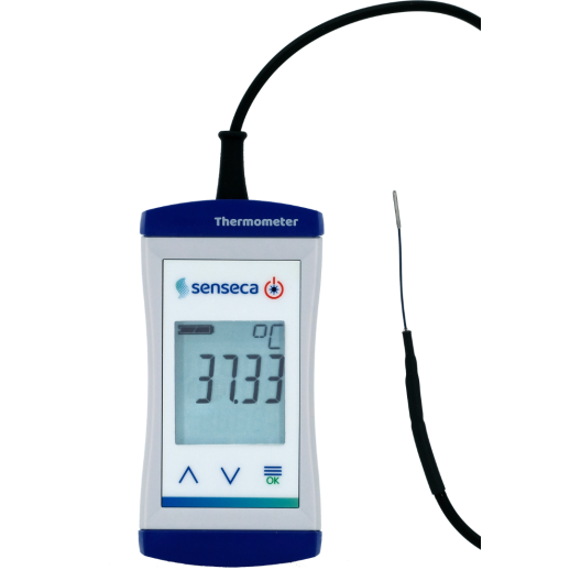 Termômetro Digital Portátil de Alta Resolução Senseca ECO 141 com Sonda Ultrafina Ø1,1 mm