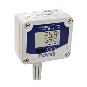 Registrador Eletrônico de Temperatura e Umidade, Modelo LOGBOX-RHT-LCD - Marca Novus